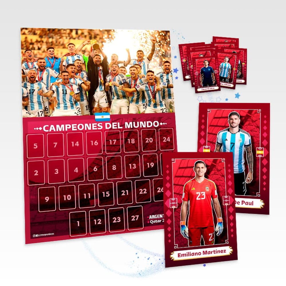 Póster Argentina Campeon del Mundo con Stickers (Imprimible)