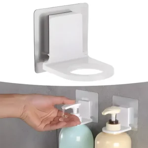 Soporte ajustable adhesivo para Dispensador de Baño Cocina