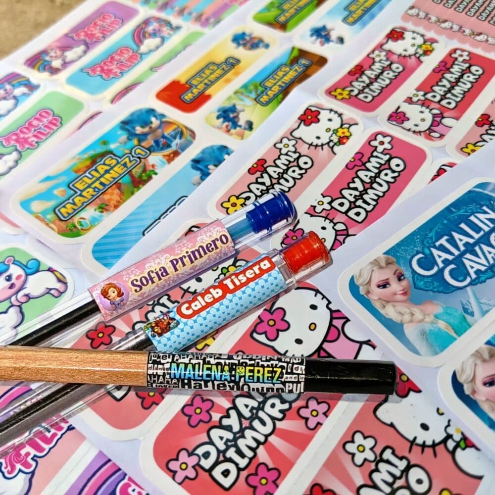 Etiquetas Escolares para Imprimir | Princesa Peach (Archivo Digital PDF) - Imagen 5