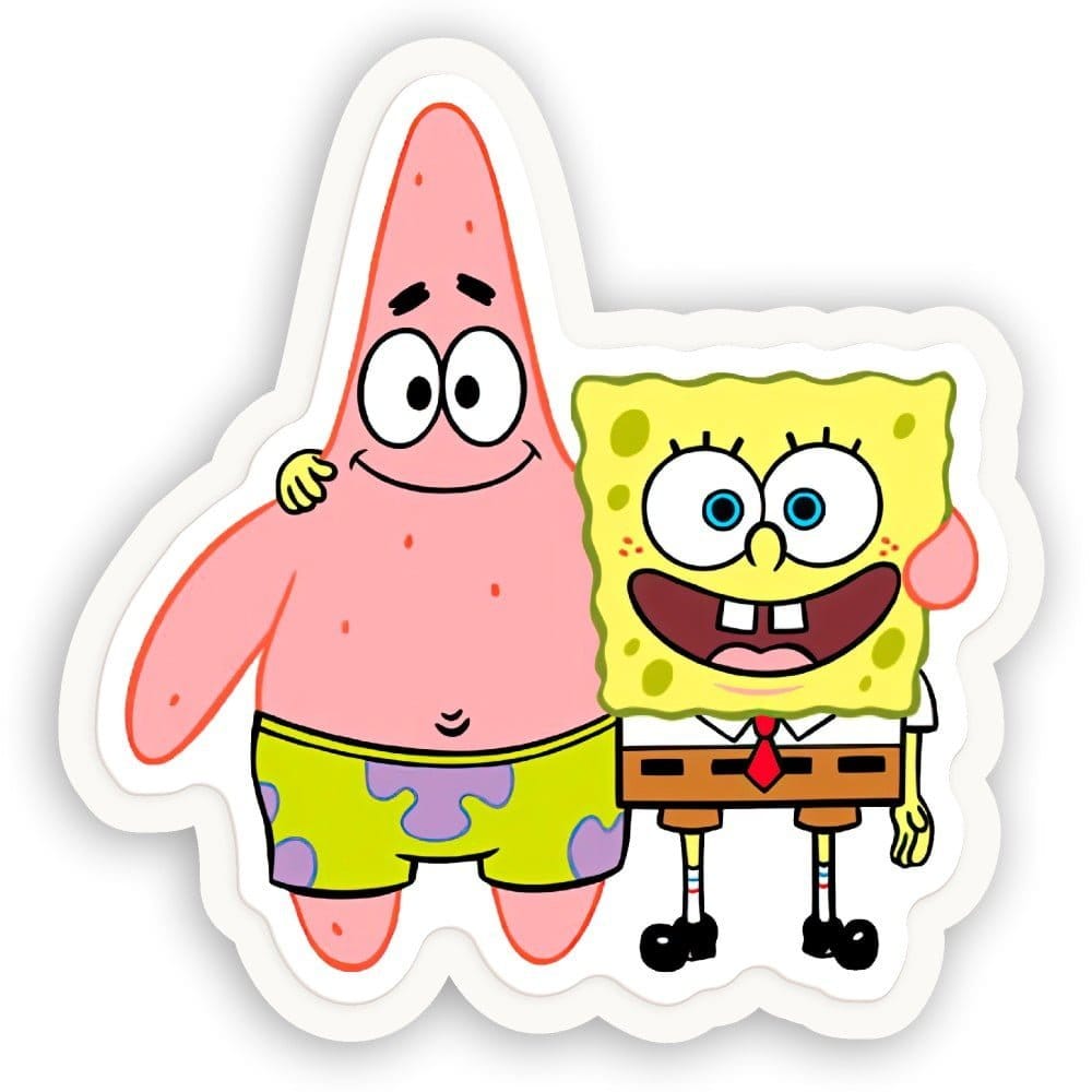 Patricio y Bob Amigos - Sticker
