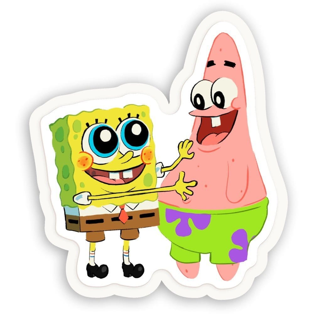Patricio y Bob Abrazados - Sticker