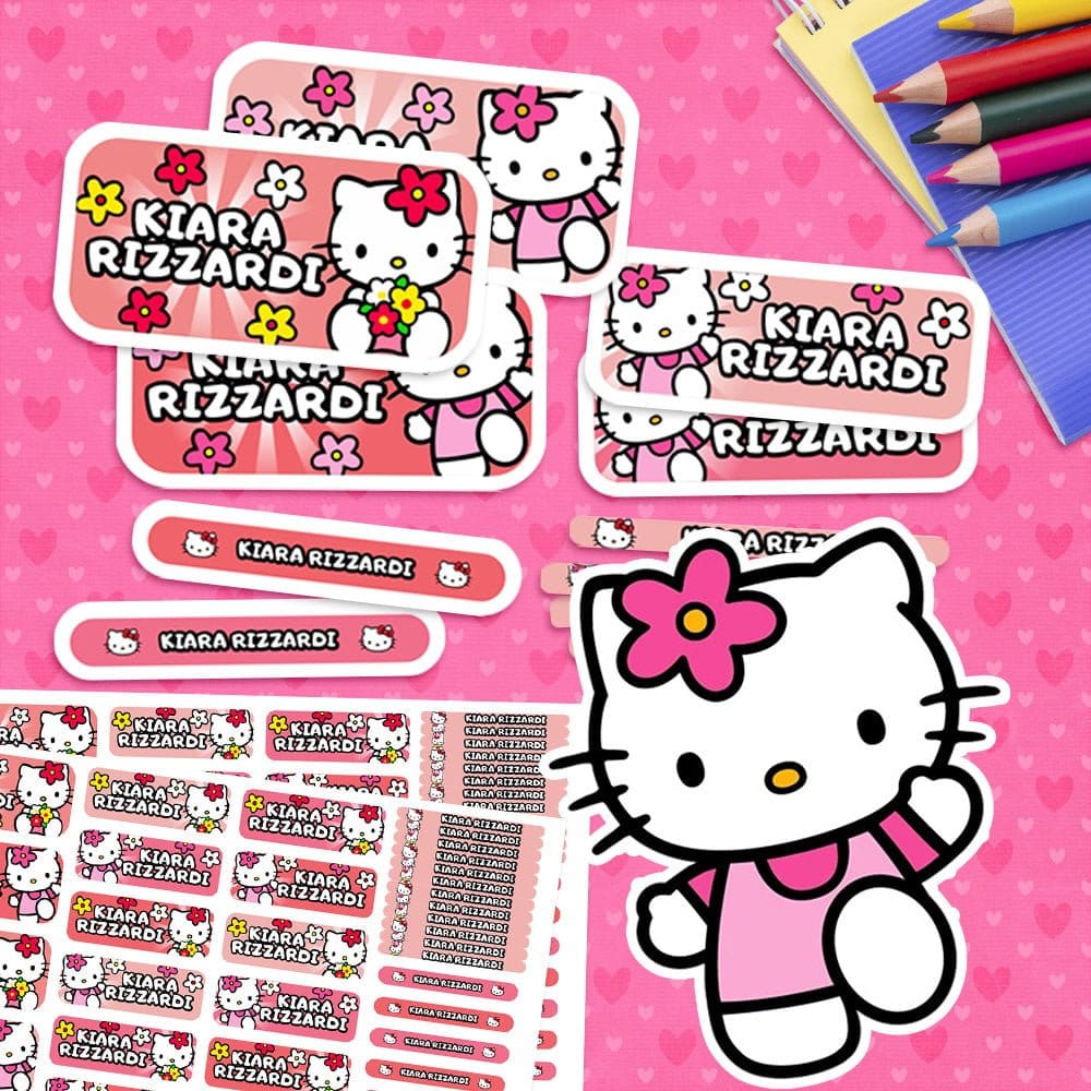 Etiquetas Escolares - Hello Kitty
