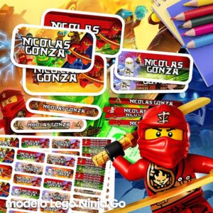 Lego Ninjago - Etiquetas Personalizadas
