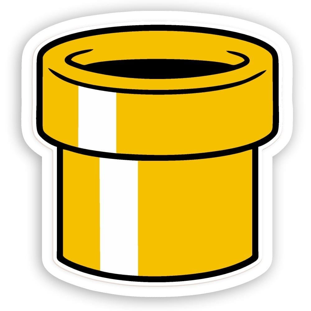 Tubería dorada - Sticker