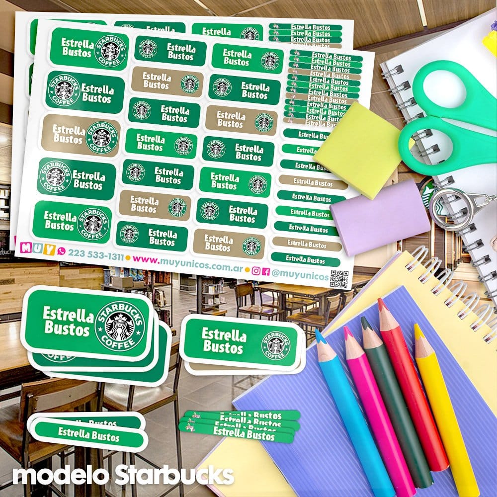 Starbucks - Etiquetas Personalizadas - Imagen 2