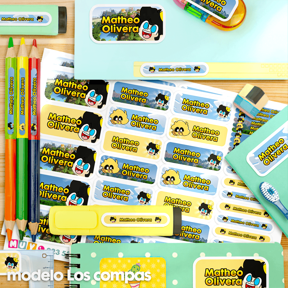 Etiquetas Escolares - Los Compas