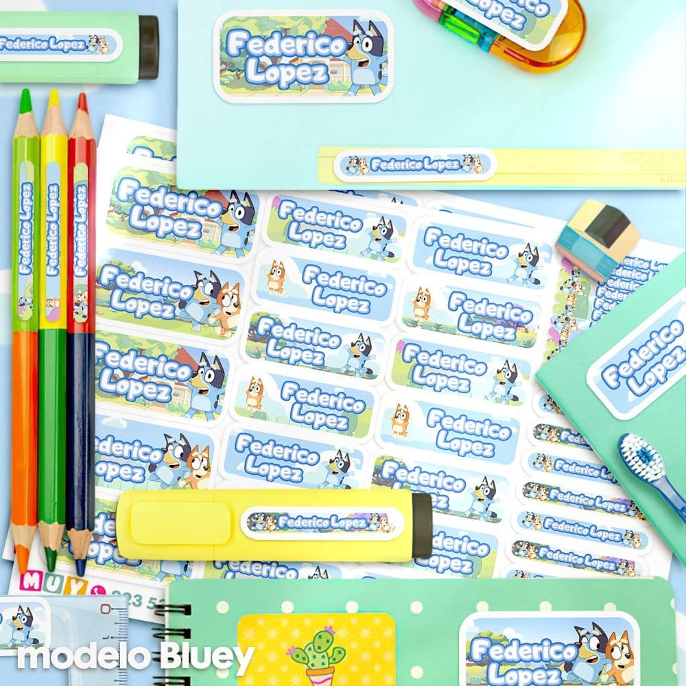 Etiquetas Escolares - Bluey - Imagen 2