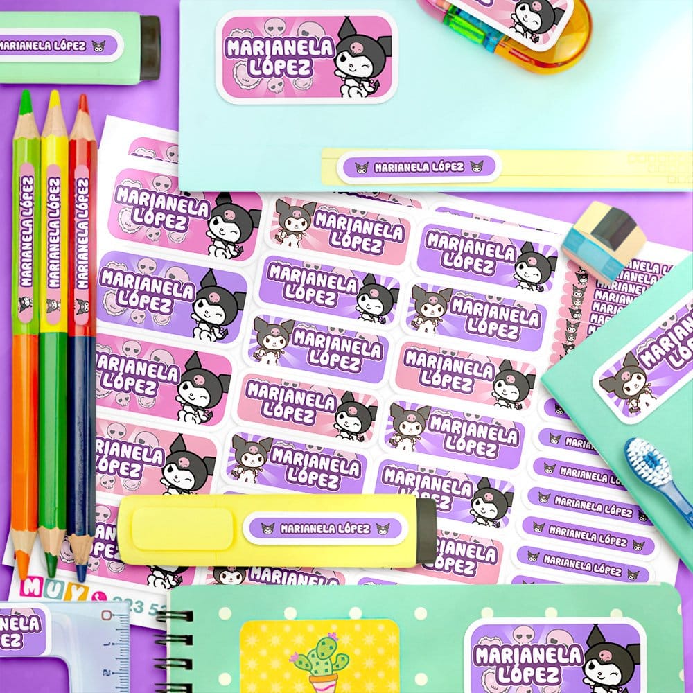 Etiquetas Escolares - Kuromi - Imagen 3
