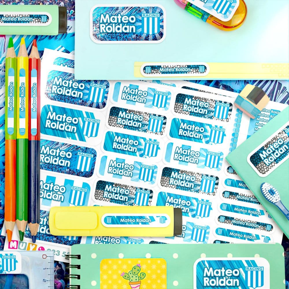 Etiquetas Escolares - Racing - Imagen 2