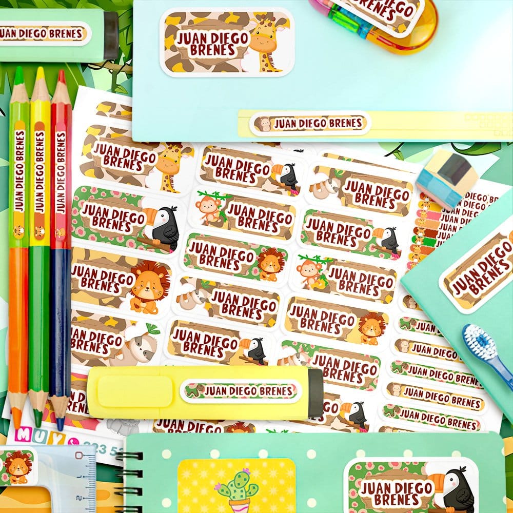 Etiquetas Escolares - Safari - Imagen 3