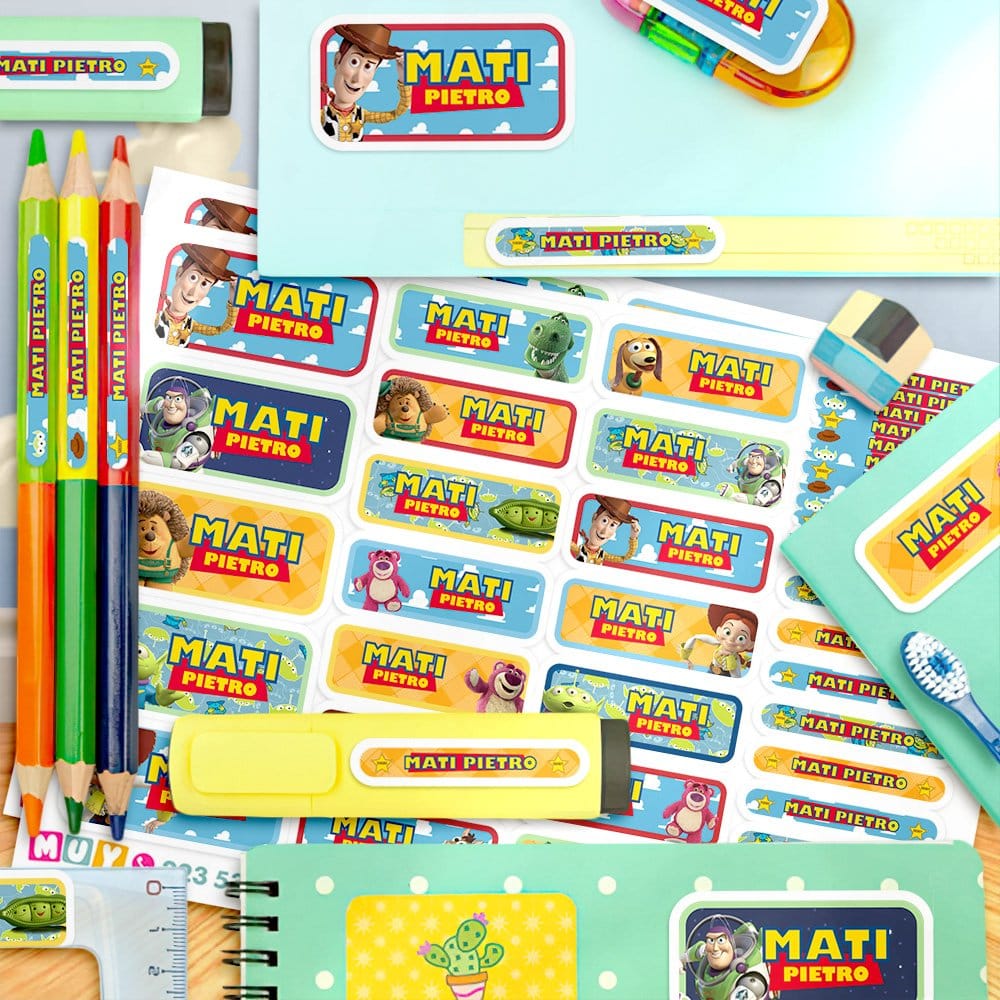 Etiquetas Escolares para Imprimir | Toy Story (Archivo Digital PDF) - Imagen 2