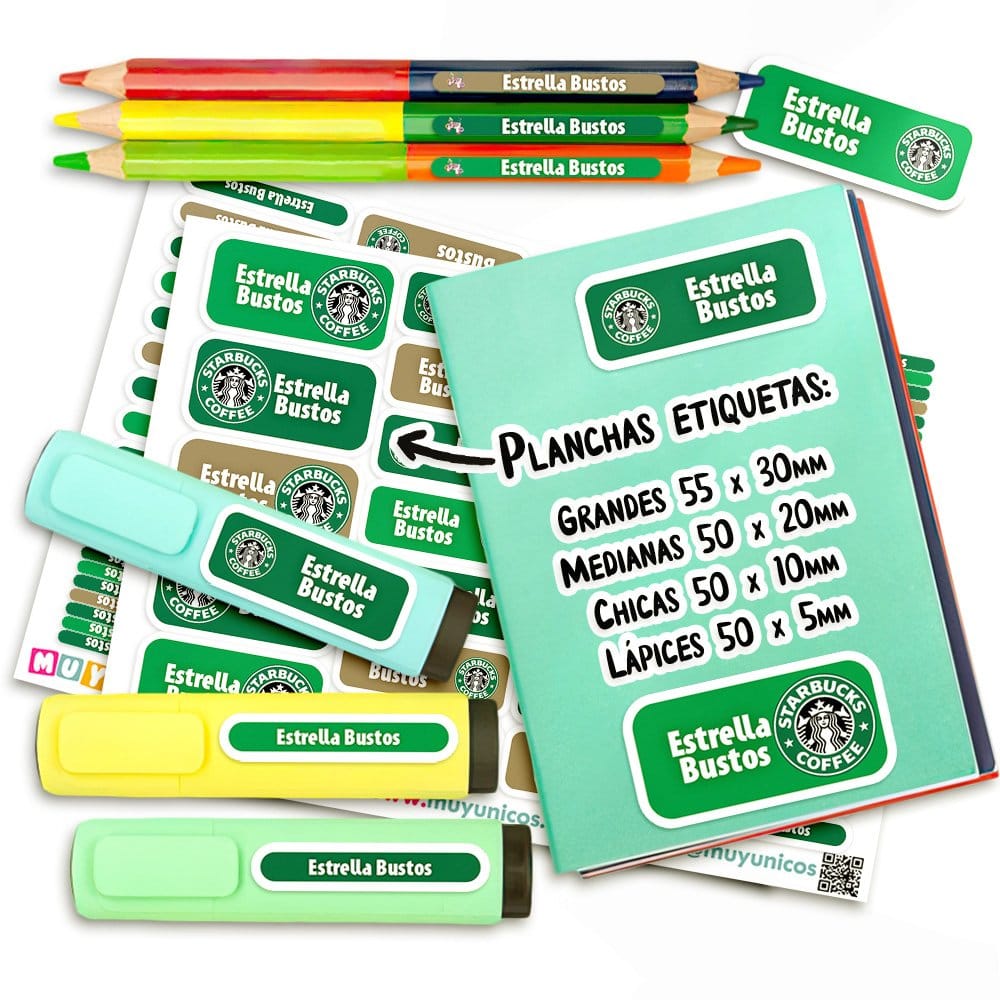Starbucks - Etiquetas Personalizadas - Imagen 3