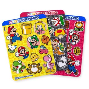 Super Mario – Planchas de Stickers