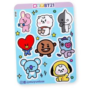 BT21 – Planchas de Stickers