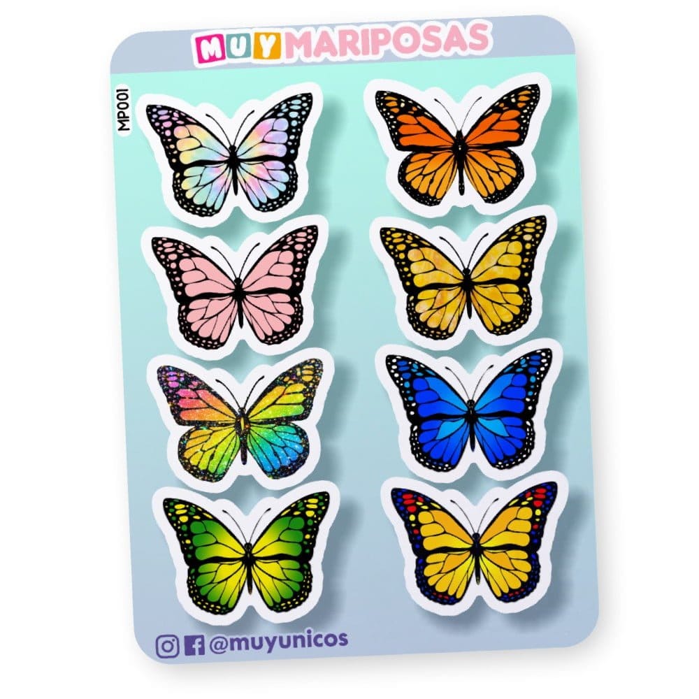 Mariposas – Planchas de Stickers