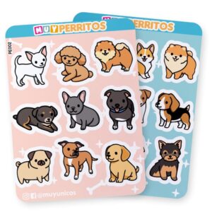 Perritos – Planchas de Stickers