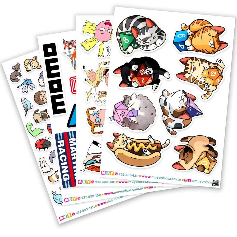 Plancha de Stickers a Elección