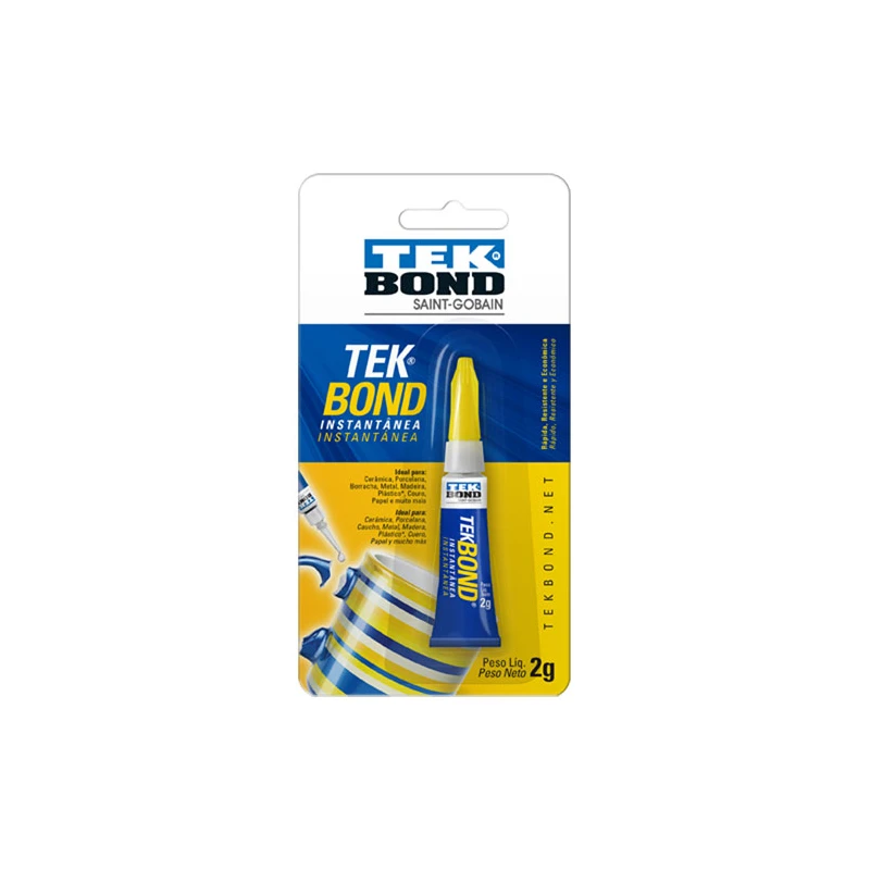 Adhesivo Instantaneo Multiuso Cianocrilatos 2gr Tekbond